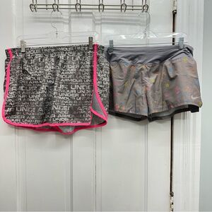 Under‎ Armour semi-fitted heat gear Nike dri fit running shorts women's xl